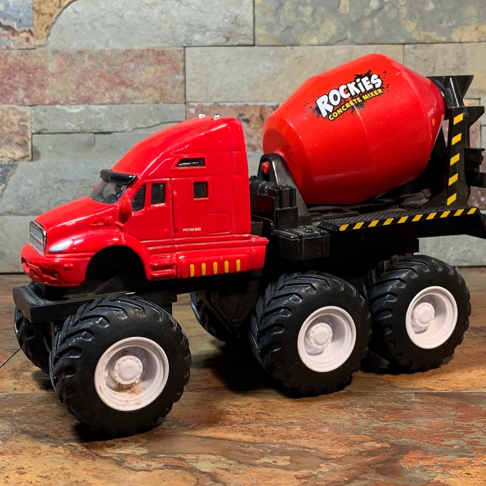 Rockies Red Concrete Mixer Toy Truck